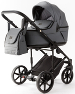Детская коляска Adamex Locco Light Deluxe 3 в 1 LL-SA32 (СЕРАЯ КОЖА)