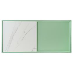 Столик журнальный Mayen, 110х50 см, белый/зеленый