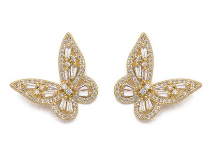 Серьги "Бабочки" small (золото)