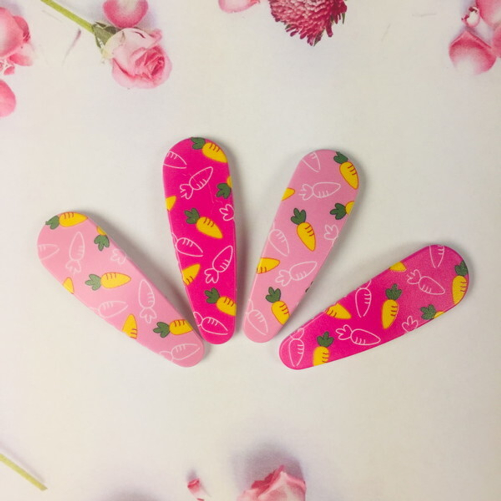 Зажимы для волос 4шт «Baby boom-Сочная Морковочка», микс 2 цвета, 5,2*1,7 см