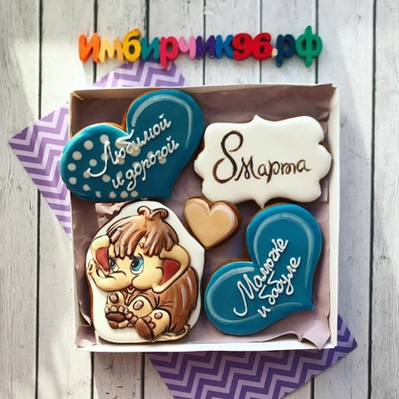 Имбирные пряники 8 марта