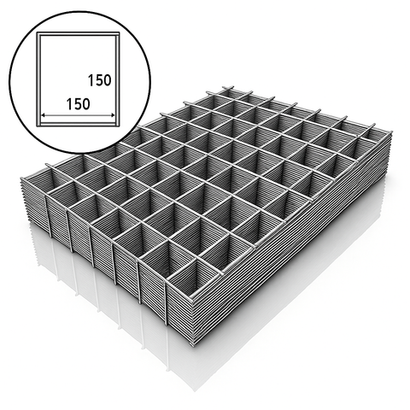 Сварная сетка 150*150 диаметр 3 мм (карта 1000*2000, 10шт)