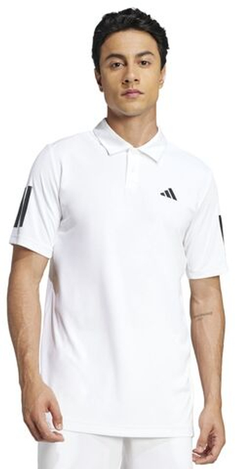 Мужское теннисное поло Adidas Club Tennis 3-stripes - белый