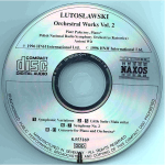 Piotr Paleczny, Polish National Radio Symphony Orchestra (Katowice), Antoni Wit / Witold Lutoslawski: Symphony No. 2 (Little Suite - Symphonic Variations, Concerto For Piano And Orchestra)(CD)