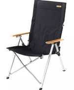 Кресло туристическое Naturehike складное, регулируемое, черное, до 140 кг