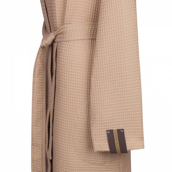 Наоми (кофе) L Халат вафельный с капюшоном