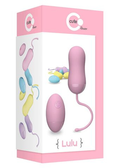Розовое виброяйцо LULU WIRELESS REMOTE EGG с пультом ДУ
