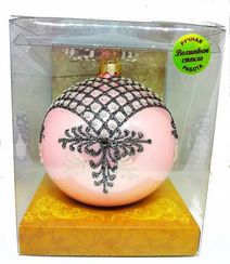 Шар "Перламутровый" 85 мм., стекло, в подарочной упаковке (КУ-80-191156)