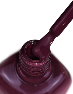 IQ Beauty Лак для ногтей профессиональный укрепляющий с биокерамикой #166, 12.5 мл Темно-сливовый, плотный