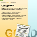 California Gold Nutrition, CollagenUP®, гидролизованные пептиды морского коллагена с гиалуроновой кислотой и витамином C, с нейтральным вкусом, 10 пакетиков по 5 г (0,18 унции)
