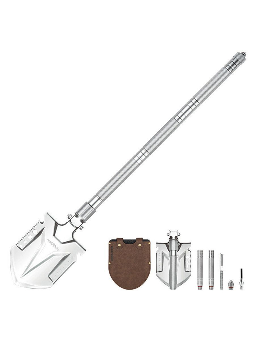 Лопата Naturehike NH20GJ002 многофункциональная серебряный, 83,5 см, 6927595761847