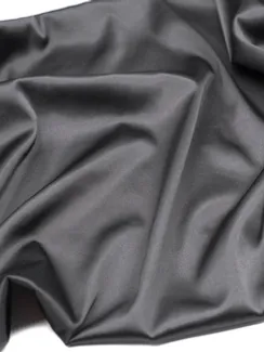 Атлас-стрейч бельевой, Италия, черный 170