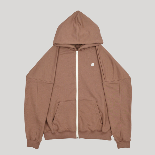 Zip-Up Hoodie LOGO Brownie