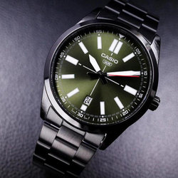 CASIO Men Standard Series Green Watch MTP-VD02B-3E