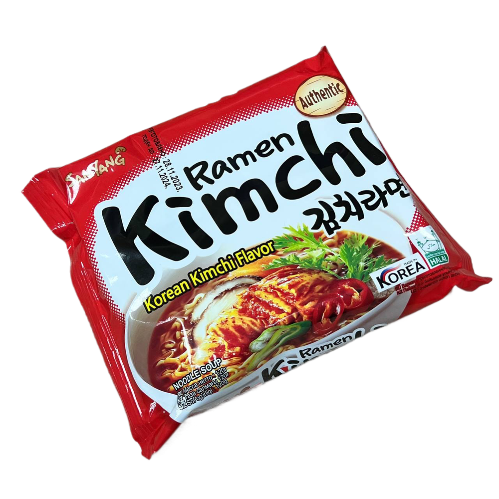 Лапша б/п Рамен Samyang Ramen Korean Kimchi Flavour вкус кимчи (пачка) 120 г