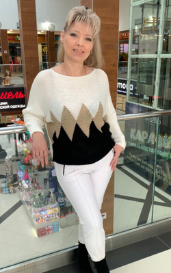 Брюки-легинсы белые на флисе, горнолыжная серия Sportalm