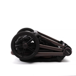 Коляска 2 в 1 Peppy Monaco thermo Black (черный), рама серо-коричневая