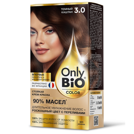 Крем краска Only Bio Color Темный каштан 3.0 115 мл