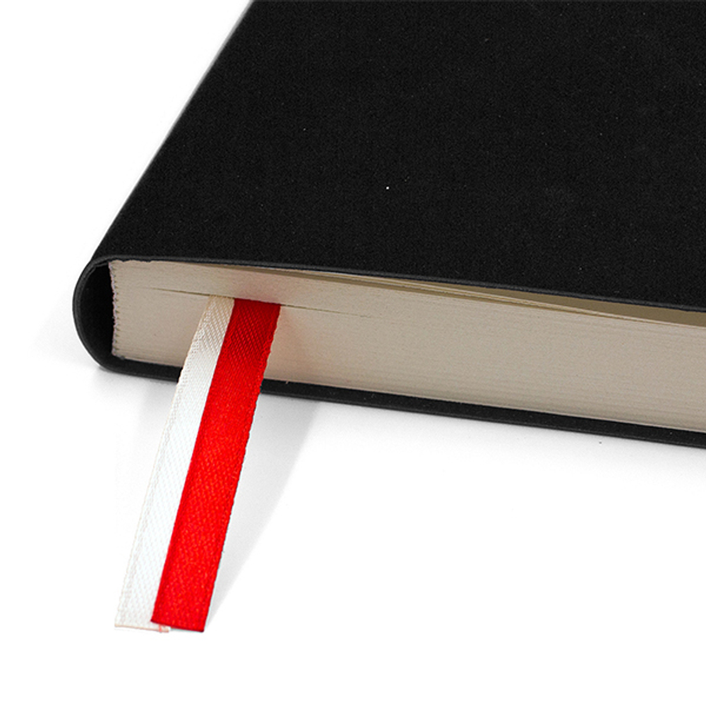 НОВИНКА! Бизнес-тетрадь А4 в клетку BIG BOSS black, 128 листов, гибкая обложка - чёрный Softtach