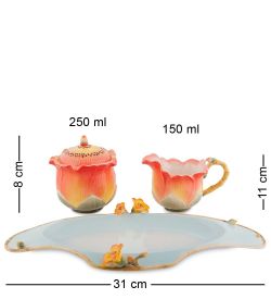 FM-06/ 2 Набор сахарница и молочник «Капок» (Pavone)