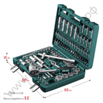 KRAFTOOL X-Drive 108, 108 предм., (1/2″+3/8″+1/4″), универсальный набор инструмента (27888-H108)
