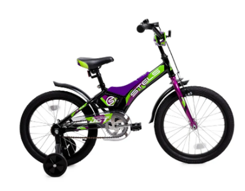Велосипед Stels Jet 18" чёрный/фиолетовый