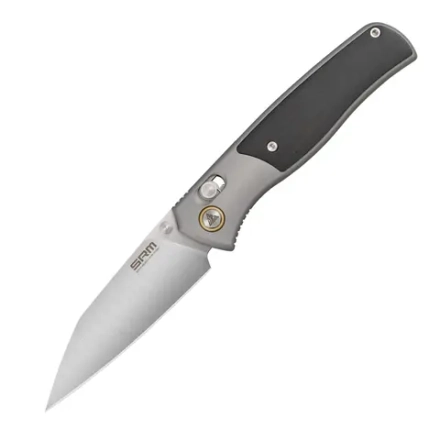 Нож складной SRM 259L-AK Medal Wharncliffe Satin (14C28N, Aluminium/Ebonywood)
