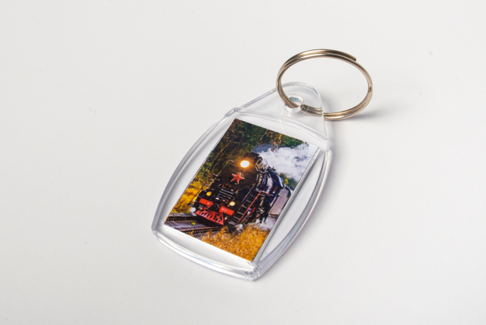 Акриловый брелок «Ретро-поезд в Сортавала»