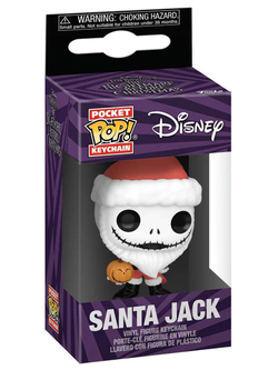 Брелок Funko Pocket POP! Disney TNBC Santa Jack w/Jackolantern 82822
