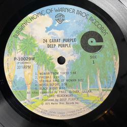 Винтажная виниловая пластинка LP Deep Purple 24 Carat Purple (Japan 1975) (Obi) Smoke On The Water