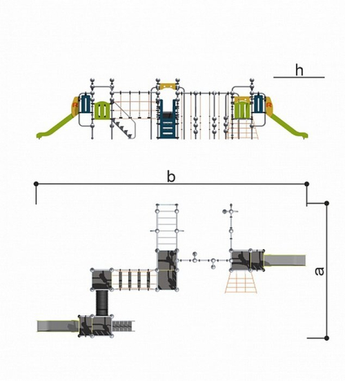 Детский спортивно-игровой комплекс Romana 057.28.00