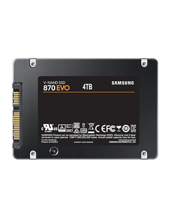 Твердотельный накопитель SSD 2.5" 4Tb (4000GB) Samsung SATA III 870 EVO (R560/W530MB/s) (MZ-77E4T0BW) 1year