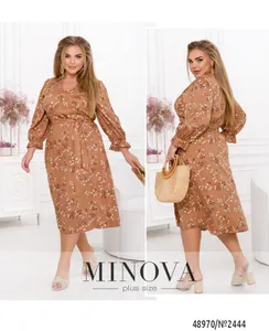 Платье 2444-бежевый Minova