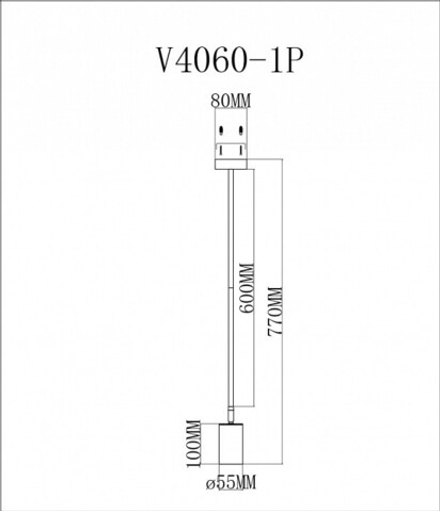 Светильник на штанге Moderli Section V4060-1P