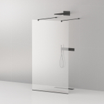 Душевая перегородка Cezares LIBERTA-L-2-90-120-C-NERO чёрный профиль, стекло прозрачное