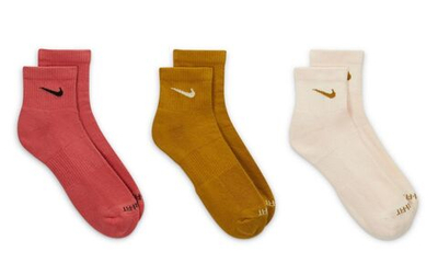 Носки теннисные Nike Everyday Plus Cushioned Training Ankle Socks 3P - разноцветный