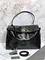 BALENCIAGA RODEO HANDBAG с крокодиловым тиснением, черная