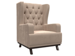 Кресло Джон Люкс, Бежевый, Велюр, 108468