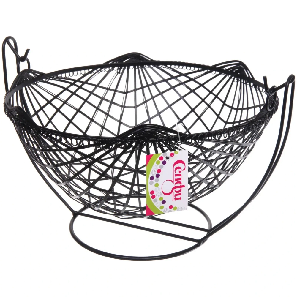 Фруктовница «Brownie» 27*14см на подставке черная