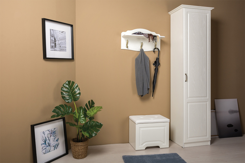 Шкаф Ливерпуль 13.27.01, Белый, Ясень ваниль