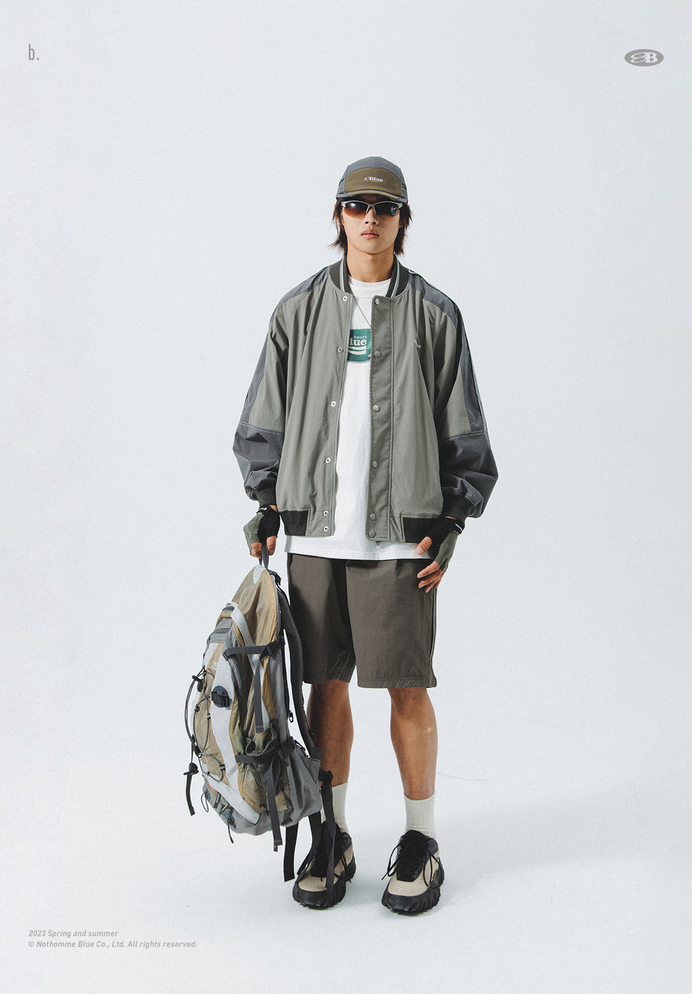 Куртка Nothomme Blue Baseball Retro Jacket