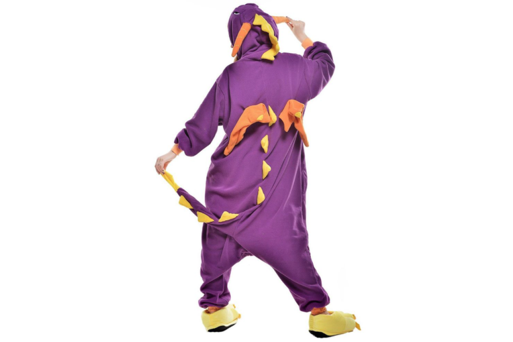 Кигуруми FunFur Фиолетовый Дракон L