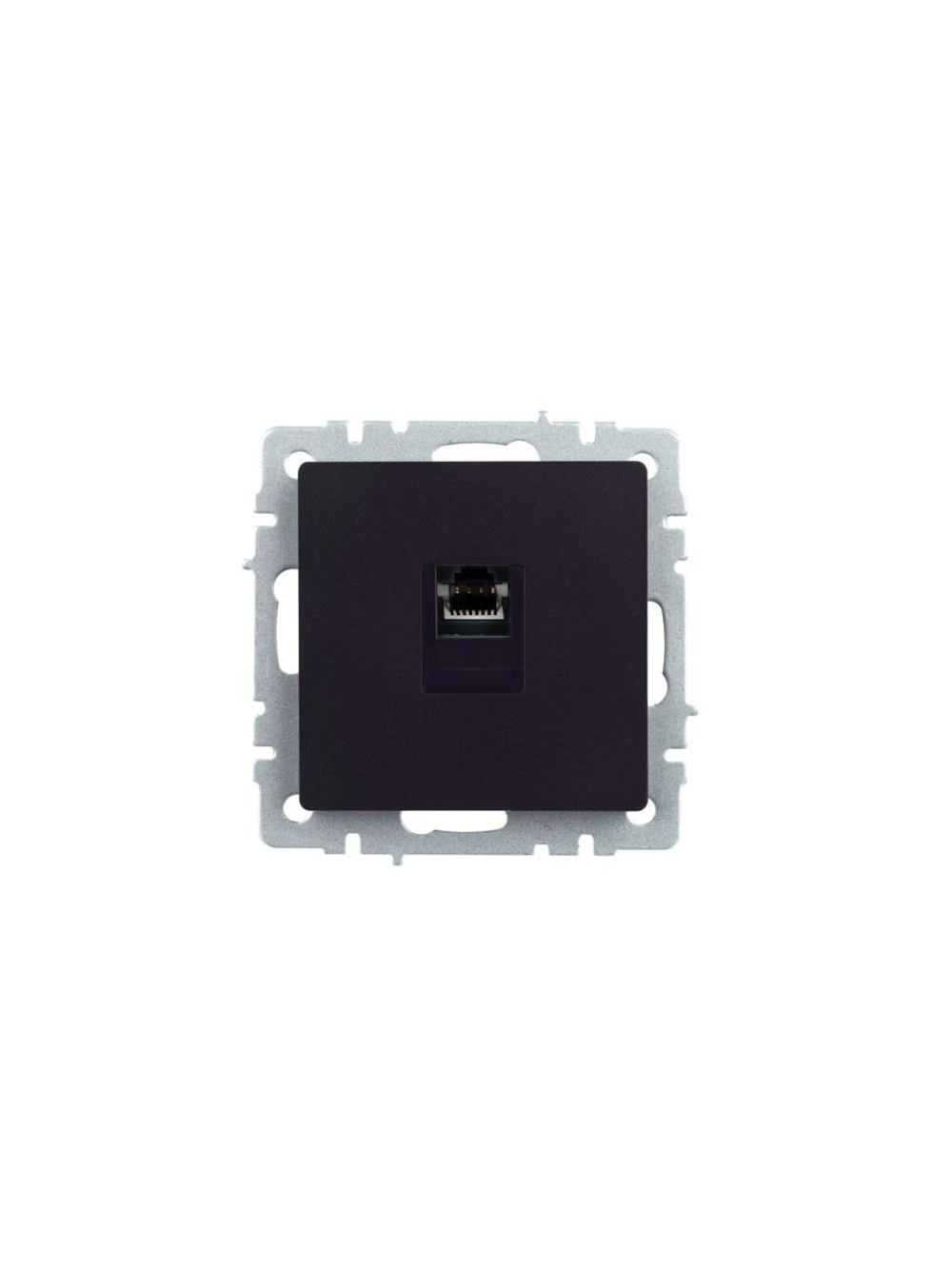 Розетка компьютерная СП RJ45 кат.5E BRITE РК10-БрЧ механизм черн. IEK BR-K10-1-K02