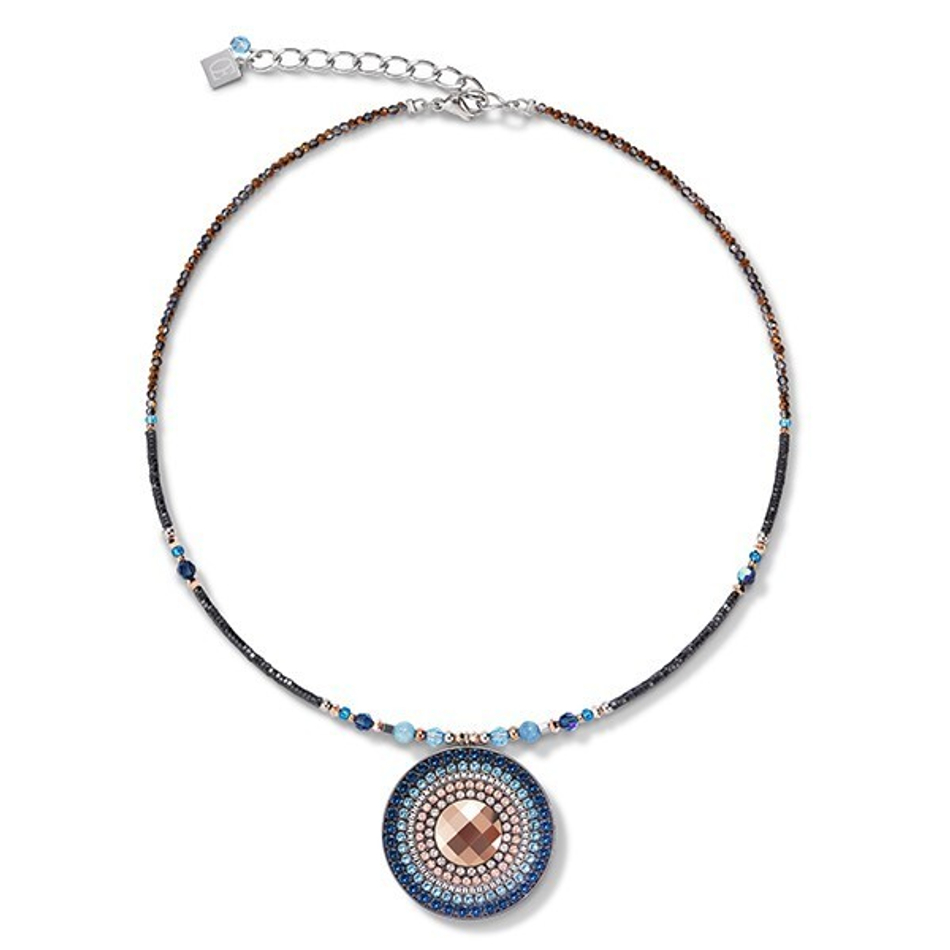 Колье Coeur de Lion Montana 5035/10-0735 цвет голубой, бежевый