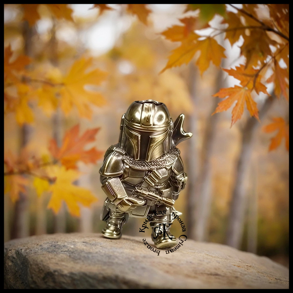 Темлячная бусина "Мандо" для ножей , латунь