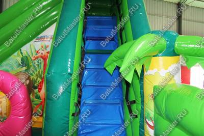 Коммерческий надувной батут "Джунгли малый"