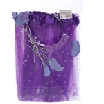 Карнавальный костюм «Звездное небо» (юбка, ободок, волшебная палочка), Сиреневый