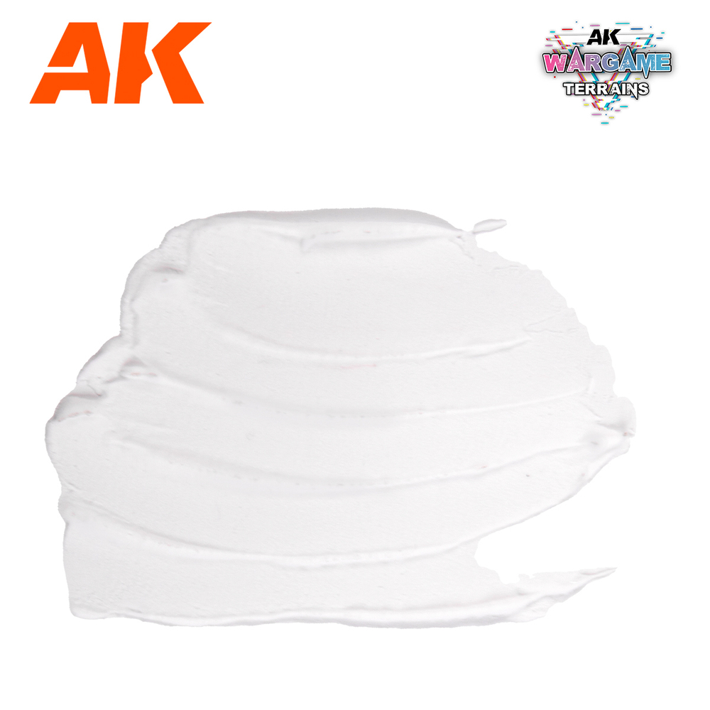 Текстурная паста AK Interactive Terrains Snow 100 ml
