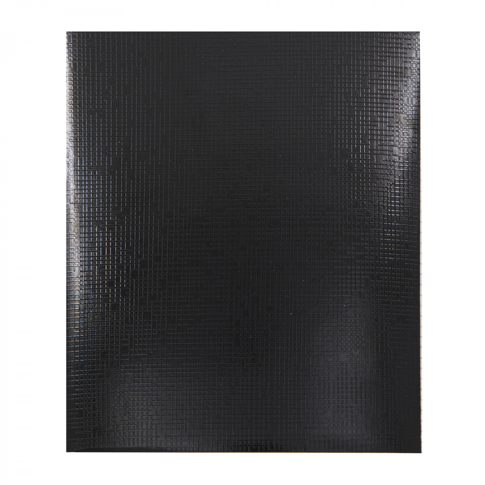 Тетрадь 48л., А5, клетка, Alingar "Black metallic", скрепка, дизайнерский картон, тиснение "лён", блок офсет, 100% белизна