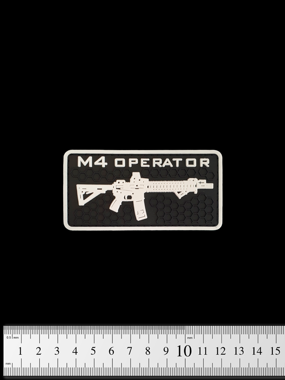 Шеврон M4 Operator PVC. Чёрный